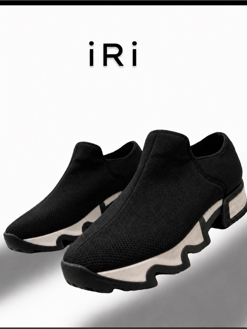 iRi NYC WES Slip-On Sneakers | Women’s Size 10 | WORN1X | Made in Italy | Black